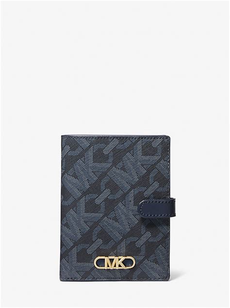 michael kors items signature logo passport case